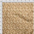thumbnail image 4 of oneOone Polyester Spandex Dark Beige Fabric Floral Botanical Sewing Material Print Fabric By The Yard 56 Inch Wide, 4 of 4