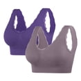 thumbnail image 1 of Soki 2pc Sports Bra for Women Padded Seamless Medium Impact Yoga Running Bras, 1 of 2