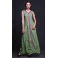 thumbnail image 2 of Bimba Robe Longue Décontractée à Imprimé Floral pour Femmes, Col en V, Sans Manches, Fente avant - Grande, 2 of 5