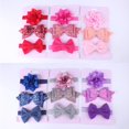 thumbnail image 2 of xiaxaixu 3PCS Baby Girls Sequins Bow Headband Flower Elastic Hairband One Size, 2 of 5