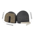thumbnail image 3 of Bike Brake Pads Sturdy Disc Parts Replacement Components Bicycles Fittings Bike Replace Part Semi-Metallic Cycling Braking Pad Type 25, 3 of 6
