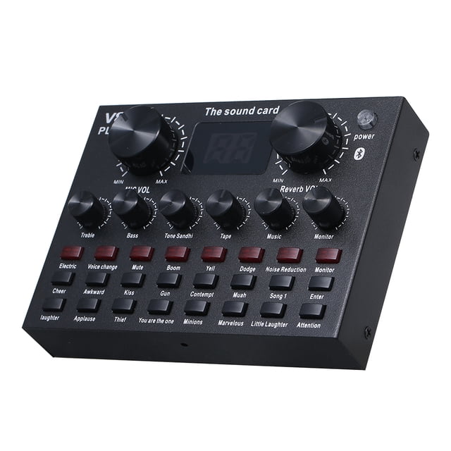 Amdohai V8 Plus Carte Son en Direct avec Câble Audio USB