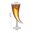 thumbnail image 1 of fastboy Gobelet en Verre en Forme de Lune pour Cocktail, Coupe à Boire pour Martini, Cocktail, Champagne, 1 of 9