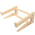 thumbnail image 1 of Wood Laptop Stand for Desk Khaki Adjustable Height Notebook Riser with Cable Management 11.8 x 7.9 inches, 1 of 8