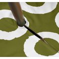 thumbnail image 3 of Vargottam Indoor/OutdoorRoundTablecloth 58 InchTablecloth with Umbrella Hole & Zip- Waterproof TableCloth TableCovers for Backyard Table -Olive Green, 3 of 7