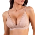 thumbnail image 1 of Wireless Bra For Women, Comfortable Lace Bralette with Breathable Fabric, Removable Padding and Wide Side Bands for Full Coverage and Support, 1 of 6