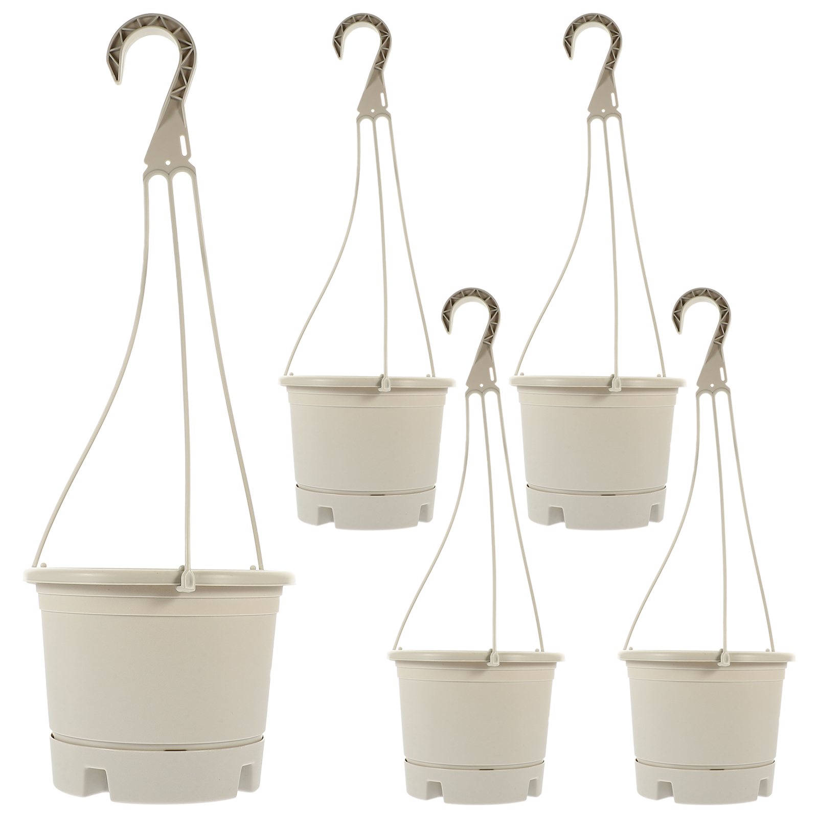 5 Pcs Jardinière Suspendue Extérieur Intérieur Pot de Plante Suspendu Panier Pot de Fleurs Suspendu pour Balcon