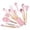 Pink, variant on Meitianfacai Chef Kitchen Cooking Utensils Set, 14 pcs Non-Stick Utensils Spatula Set with Holder, Black Wooden Handle Silicone Kitchen Gadgets