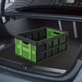 thumbnail image 2 of Heavy Duty Collapsible Crate 55L – Foldable Milk Crate with Side Handles & Stackable Design, Collapsible Storage Container for Food, Drinks, Books, Tools – Space-Saving Plastic Crate for Home, Garage, 2 of 8