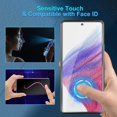 thumbnail image 3 of [3+3 Pack] Glass Screen Protector for Samsung Galaxy A53 with Camera Lens Protector, 3D Curved, 6.5 inch 2022 9H Tempered Glass for Galaxy A53 Glass Screen Protector, 3 of 6