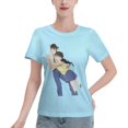 thumbnail image 1 of T-Shirt Basique à Manches Courtes pour Femmes Conan and Xiaolan, 1 of 6