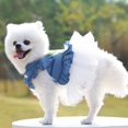 thumbnail image 4 of Chien Robes Mode Chien Vêtements Arc Maille Chiot Chien Princesse Robes, Blanc L, 4 of 11