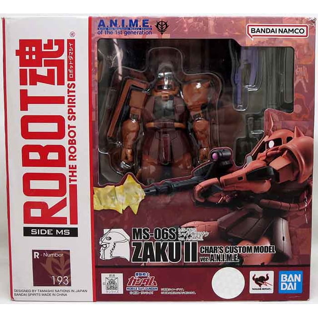 Mobile Suit Gundam 5 Inch Action Figure Robot Spirits - MS-06S Zaku II Char's Custom Model Ver. A.N.I.M.E.