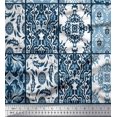 thumbnail image 1 of Soimoi Rayon Fabric Check & Damask Patchwork Decor Fabric Printed Yard 56 Inch Wide, 1 of 3