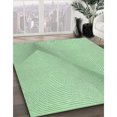 thumbnail image 3 of Ahgly Tapis Rond Lavable en Machine Intérieur Transitionnel Vert Menthe, 3 Pieds Rond, 3 of 7