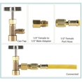 thumbnail image 4 of R134a Robinet de Climatiseur avec Adaptateur de Réservoir pour Tuyaux de Recharge CA de 1/4 Po et 1/2 Po, 4 of 11