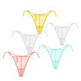 thumbnail image 1 of Culottes String pour Femmes à Liens Latéraux, sous-Vêtements, Lot de 5, 1 of 5