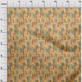 thumbnail image 3 of oneOone Cotton Poplin Twill Yellow Fabric Tropical Craft Projects Decor Fabric Printed By The Yard 56 Inch Wide, 3 of 5