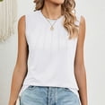 thumbnail image 2 of AherBiu Débardeur pour Femmes Ample Décontracté Sans Manches Col Rond Camisole Couleur Unie Tunique Confortable, 2 of 6