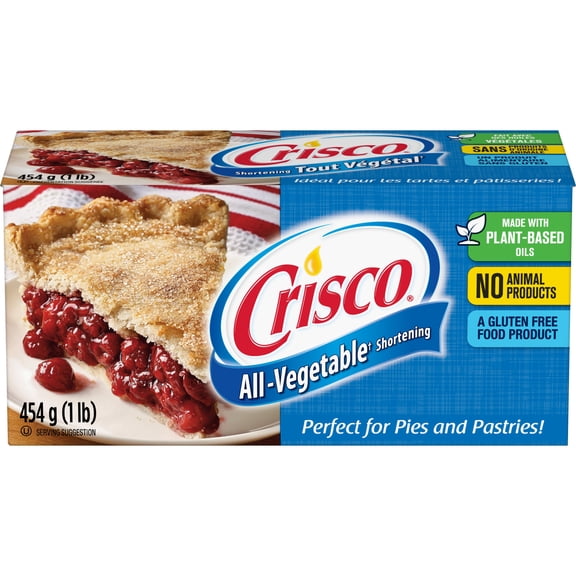 Crisco Veg Shortening. Crisco® All-Vegetable Shortening will make your Pie Crusts Flaky, Fried Chicken Crispy, Frosting Fluffy & Meals Savory.