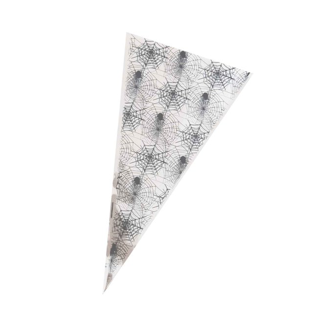 Agiferg 100pcs Halloween Candy Packaging Bag Small Gift Transparent Plastic Bag Plastic Triangled Bag
