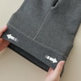 thumbnail image 4 of MIASHUI Girls Leggings Winter Solid Color Stretchy Tights Thermal Ninth Pants,Grey,3-5 Years, 4 of 4