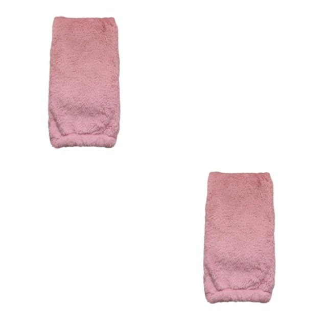 Redempat Winter Plush Over Knee Socks Skin Friendly Sensitive Skin Gift Idea Acrylic Warm Knee High Socks pink 2Set