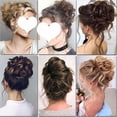 thumbnail image 5 of Extensions Chignon Désordonné Chouchous Synthétiques Ondulés Élastiques Chignon Queue de Cheval pour Femmes, 5 of 5