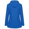 thumbnail image 5 of Kcodviy Manteau de Pluie pour Femmes avec Manteaux Chauds pour Femmes, Capuche, Léger, Manches Longues, Imperméable Transparent pour Femmes, Coupe-Vent à Fermeture Éclair, Veste à Cordon, Imperméable pour Femmes avec Poches, 5 of 5
