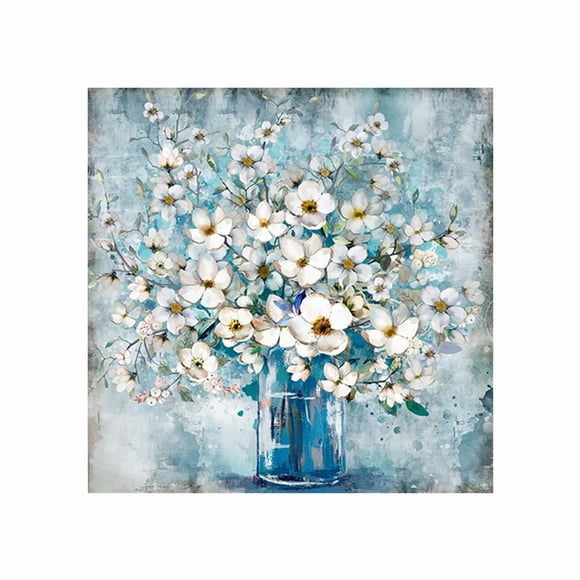 Oil Painting Modern Bathroom Canvas Wall Art No Blue Bottle Theme Picture for Walls Home in Contemporary Style | Wall Print
