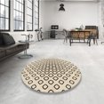 thumbnail image 4 of Ahgly Company Machine Washable Indoor Round Transitional Brown Area Rugs, 8' Round, 4 of 7