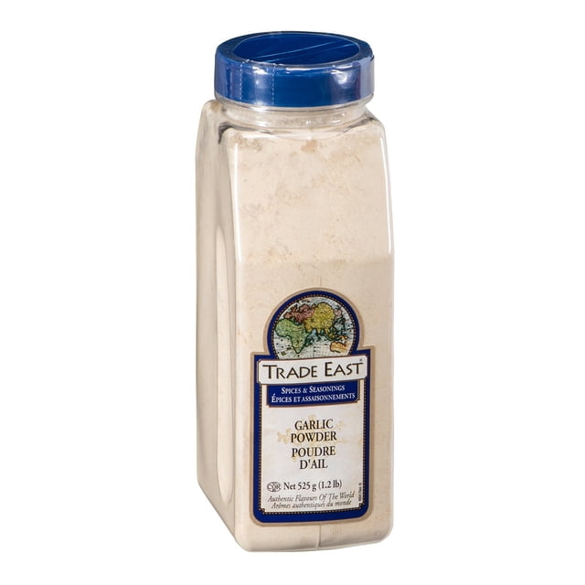 Trade East Garlic Powder, Spice, Shaker | 525G/Unit, 12 Units/Case