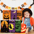 thumbnail image 2 of 36pcs  Halloween Party Candy Bags Set , Gift bags,6 Designs,4.72 x8.26x 3.1 Inches, 2 of 9