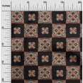 thumbnail image 1 of oneOone Silk Tabby Fabric Floral Block Printed Craft Fabric BTY 42 Inch Wide, 1 of 4