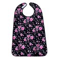 thumbnail image 1 of Adult Bibs for Eating/ Washable Water Polyester Full Protection Reusable Black, 1 of 8