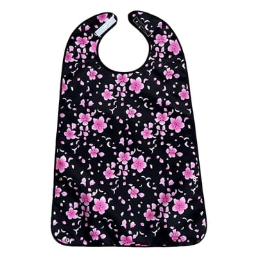 Bavoirs pour Adultes pour Manger, Réutilisables Imperméables Lavables Ajustables Faciles à Nettoyer Noir
