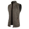 thumbnail image 4 of Penkiiy Men's Full-zip Polar Fleece Vest Lightweight Sleeveless Jacket XL Coffee, 4 of 5