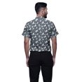 thumbnail image 3 of BESTMAN Printed Shirts For Men Short Sleeve Button Down Casual Cotton Shirt, 3 of 5