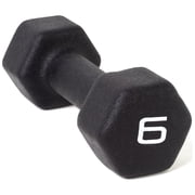 CAP Barbell, Black Neoprene Dumbbell, 6lb Single
