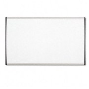 Magnetic Dry Erase Board  Painted Steel  18 x 30  White/Aluminum Frame