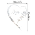 thumbnail image 3 of VogueV Heart-Shaped Acrylic Mirror Wall Sticker - Bedroom Vanity Decor B, 3 of 5