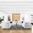 thumbnail image 1 of Modway Commix 8-Piece Down Filled Overstuffed Sectional Sofa in Pure White, 1 of 10