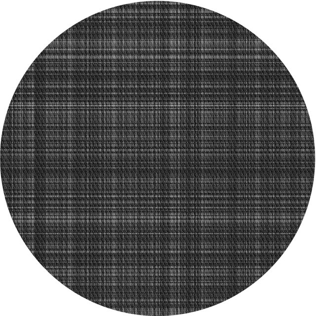 Ahgly Company Machine Washable Indoor Round Transitional Carbon Gray Area Rugs, 3' Round