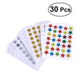 thumbnail image 2 of QUTETN 30 Sheets Count Star Stickers Gold Silver Colorful Self-adhesive Stickers Stars, 2 of 4