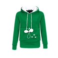 thumbnail image 1 of Cat lovers hoodies (green, S), 1 of 10