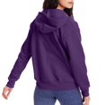 thumbnail image 3 of Hanes Womens ComfortSoft EcoSmart Full-Zip Hoodie Sweatshirt, XL, 3 of 3