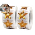 thumbnail image 1 of Dvruxg 100 Pcs Star Stickers, 1 inch Self Adhesive Metallic Glitter Foil Stickers Star Sticker Reward Behavior Chart Labels, 1 of 5
