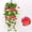 Red#3, variant on 39.4in Artificial Petunia Hanging Plant, Realistic Silk Flowers for Indoor Outdoor Patio Home Garden Decoration, UV Resistant Fake Flower