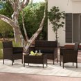 thumbnail image 2 of Gymax Ensemble de Conversation en Rotin pour Patio de 8 Pcs Ensemble de Meubles d'Extérieur en Osier avec Chaise, 2 of 10