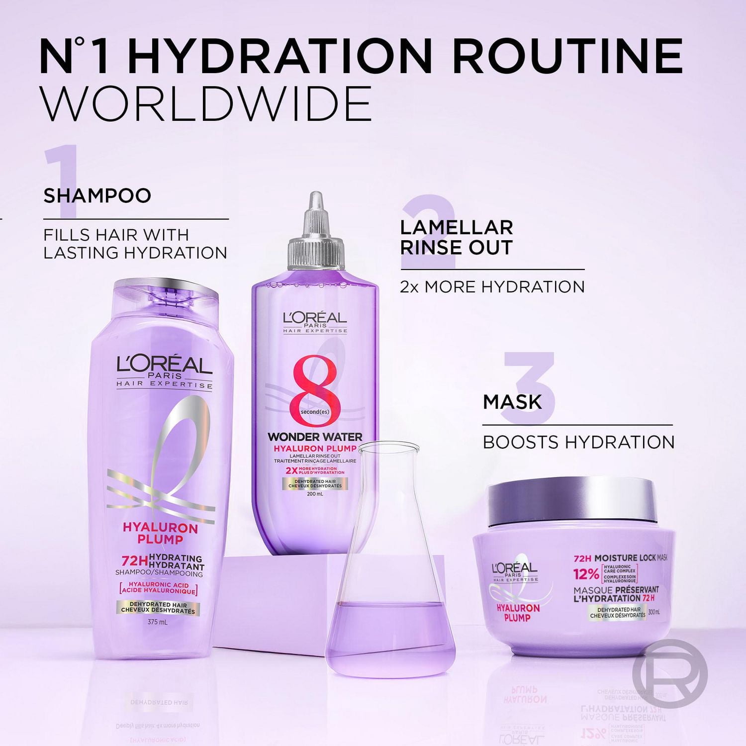 L'Oréal Paris Hyaluron Plump Eau Merveille, Traitement Capillaire